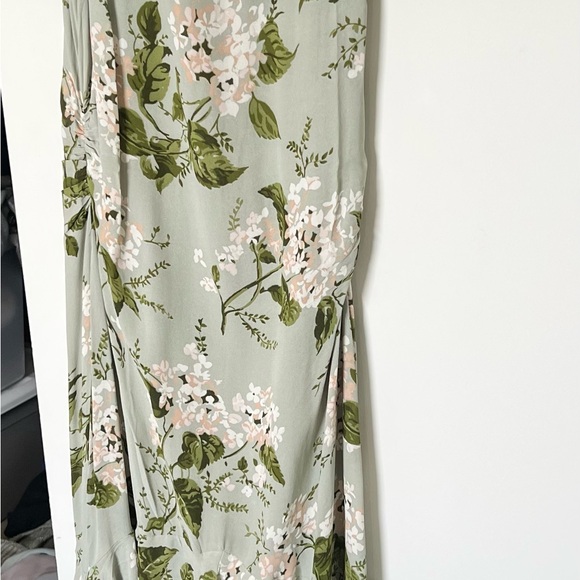 Reformation Green and White Floral Dress - Picture 6 of 6
